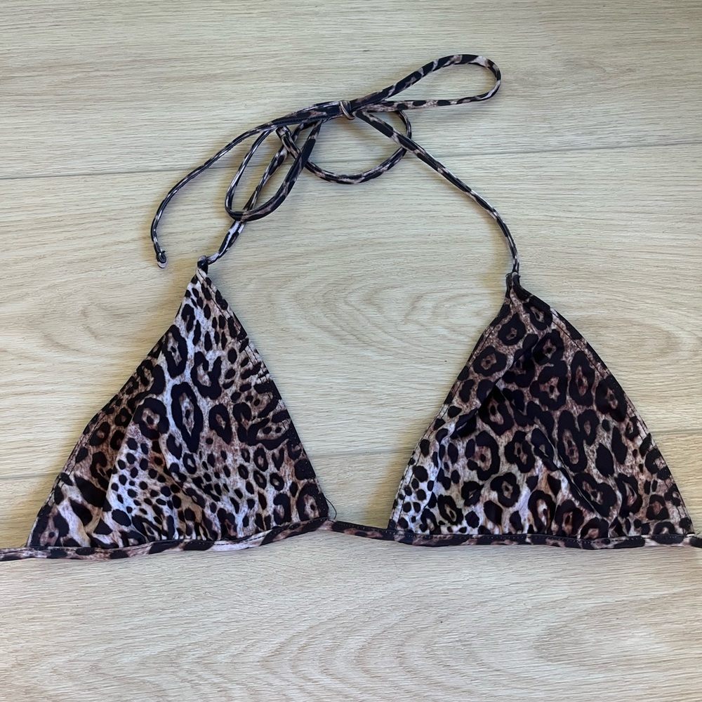 Zara leopard bikini top
